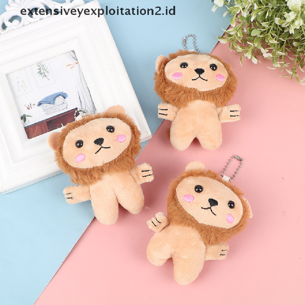 1pc Gantungan Kunci Boneka Singa Kecil