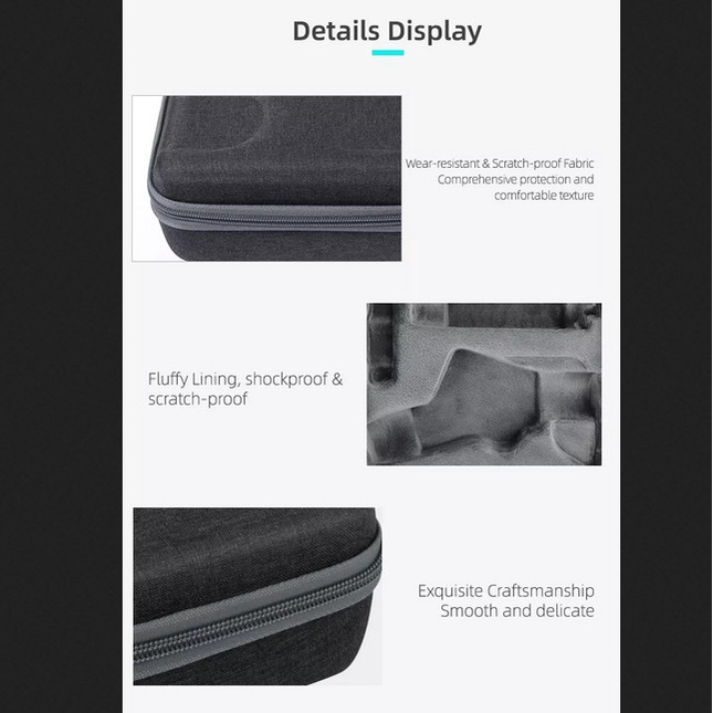 Sunnylife Portable Handbag Carrying Case for DJI Osmo Mobile 6