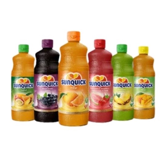 

Sunquick juice 330ml (orange, mandarin, mango, mixed fruit,lemon)