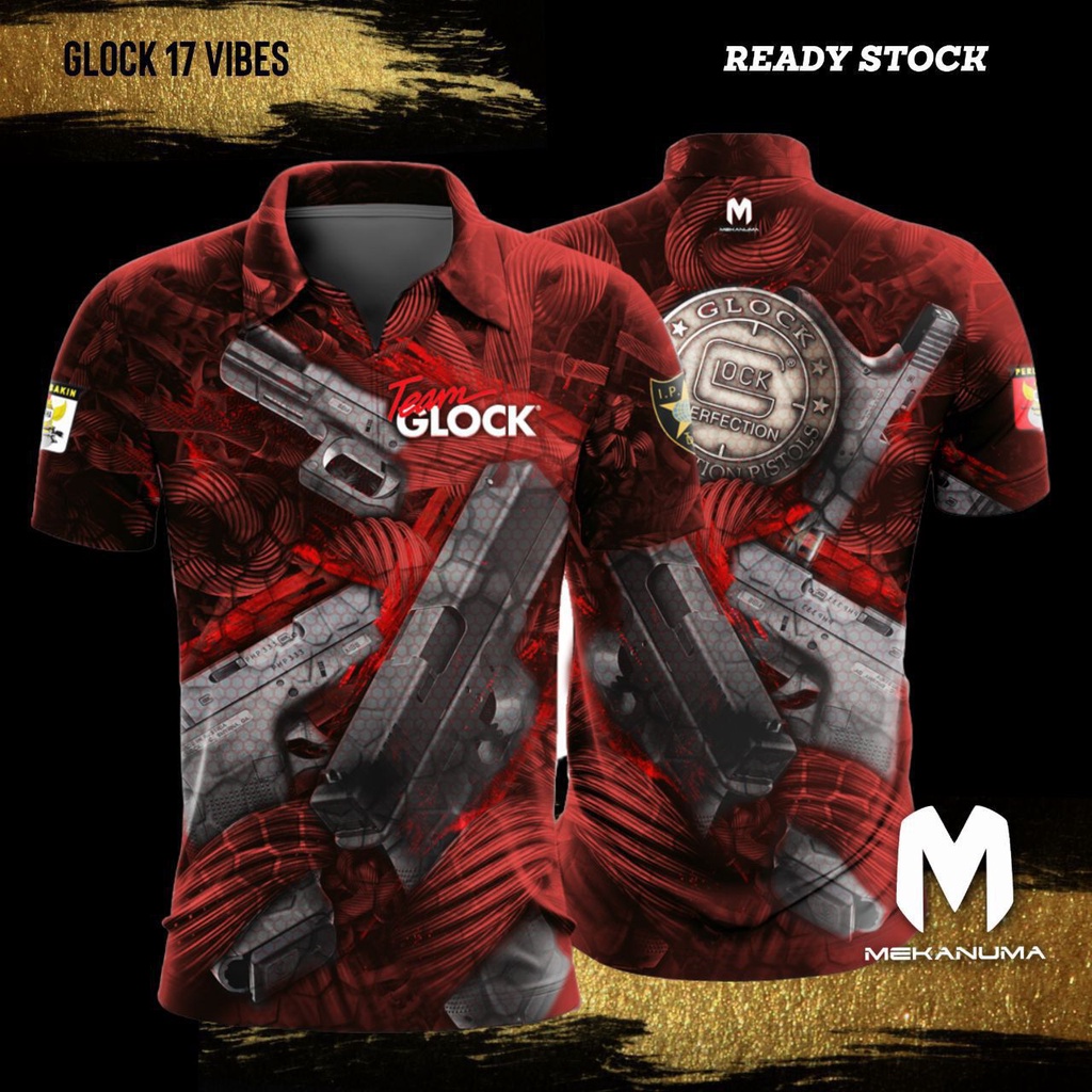 Jual SHOOTING JERSEY MEKANUMA GLOCK 17 VIBES Shopee Indonesia