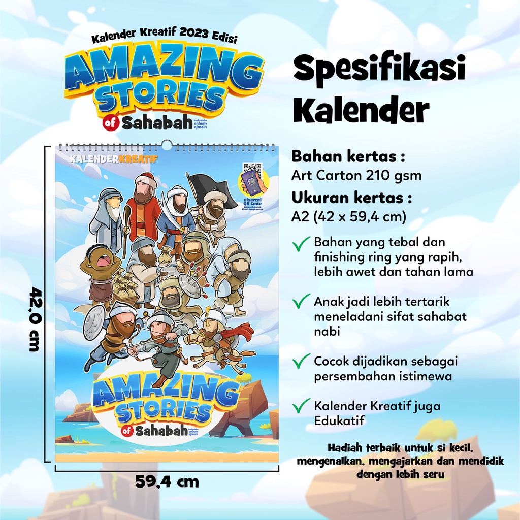 Kalender 2023 Amazing Stories [Bonus lembaran mewarnai]