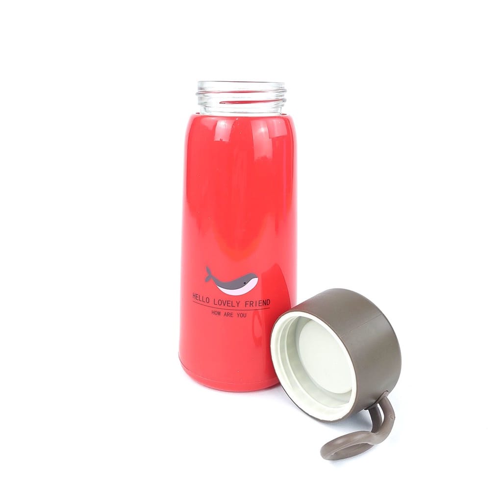 Botol Air Minum G BPA FREE - Botol Minum Kaca Karakter Lovely 400 Ml