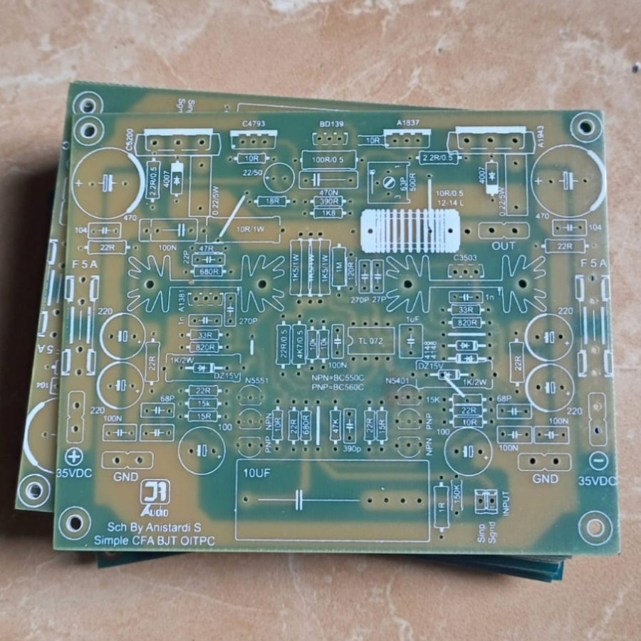 PCB Simple CFA BJT OITPC