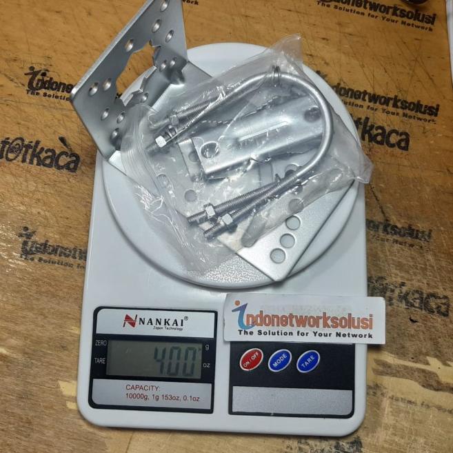 Bracket breket clamp klem dudukan tiang antena Yagi Omni TV Radio