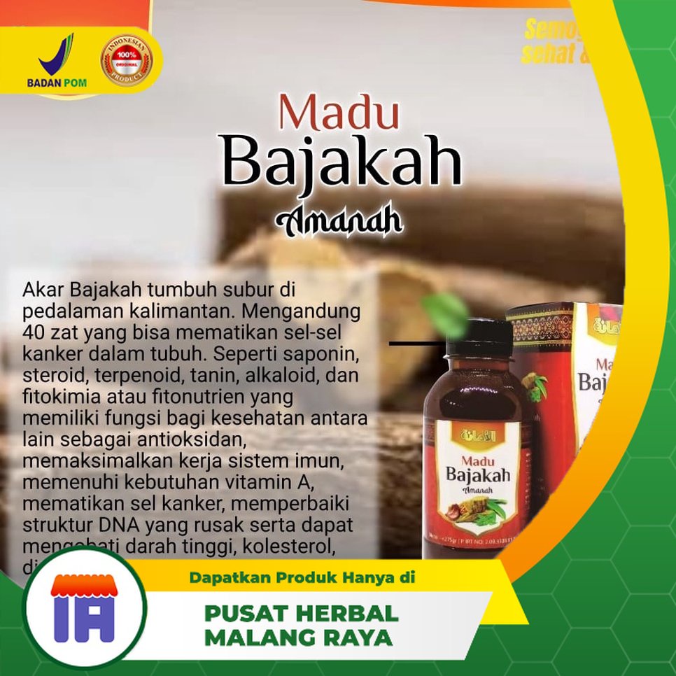 

PROMO!!! MADU BAJAKAH AMANAH KALIMANTAN UNTUK PENGOBATAN PENYAKIT KRONIS Isi 275 Gr Bajaka Kangkerkistabenjolan Tumor