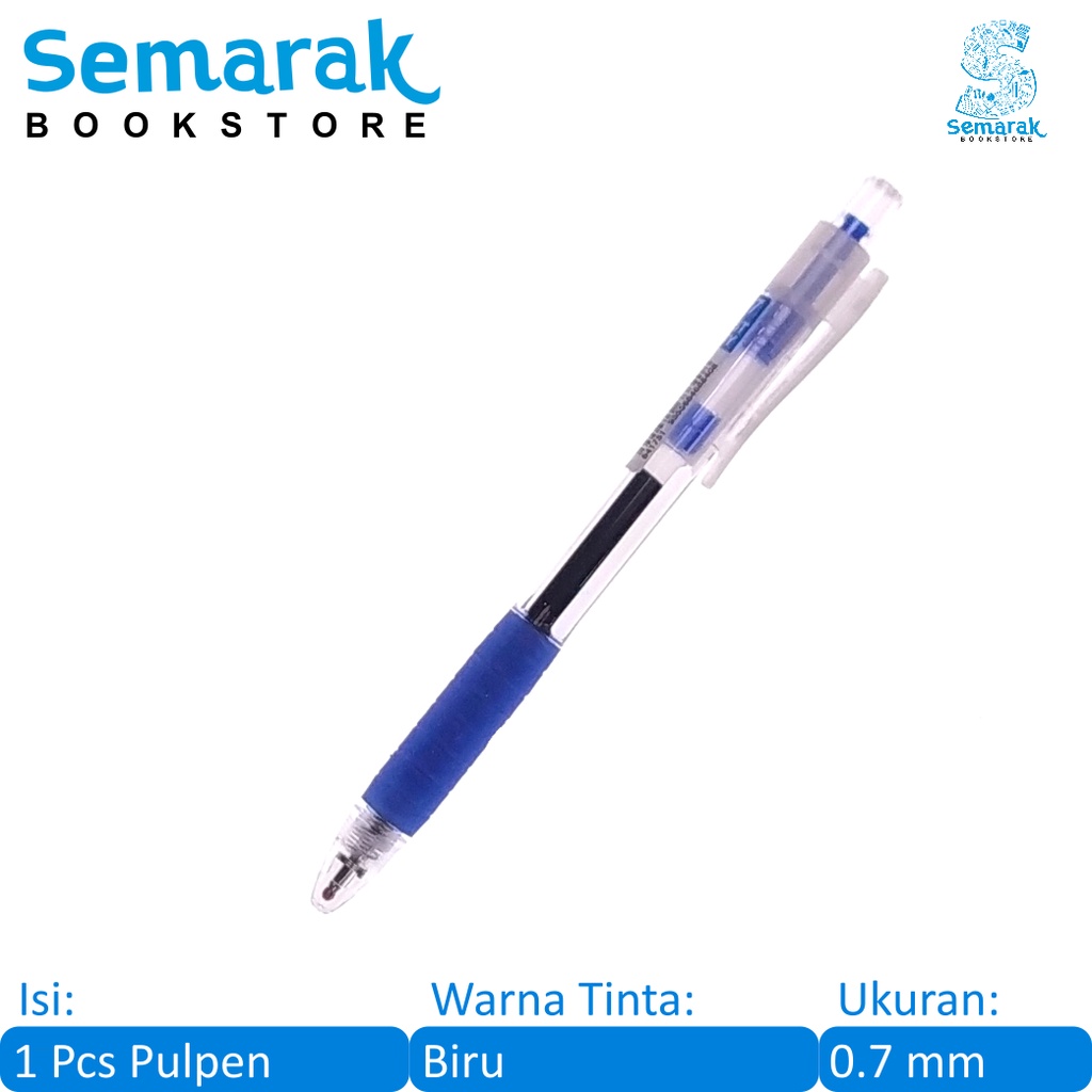 

Faber Castell Fast Gel Ballpoint Pulpen Jel Cepat Kering Anti Luntur 0.7 mm - Biru