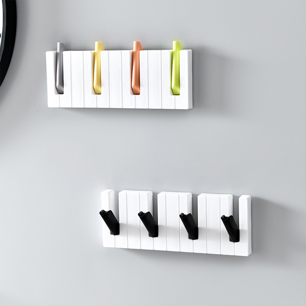 Kait Gantung Dinding Penyimpanan Handuk / Topi / Kunci Multifungsi Tahan Air Untuk Kamar Mandi / Dapur