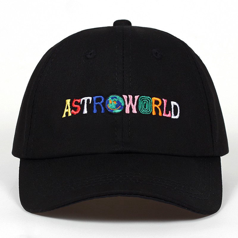 Topi Baseball Desain Astroworld Bahan Katun Untuk Unisex