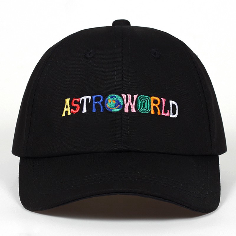 Topi Baseball Desain Astroworld Bahan Katun Untuk Unisex