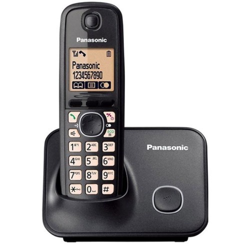 Telepon Wireless Panasonic KX-TG3711 wireless phone 2.4 Hz ( black)