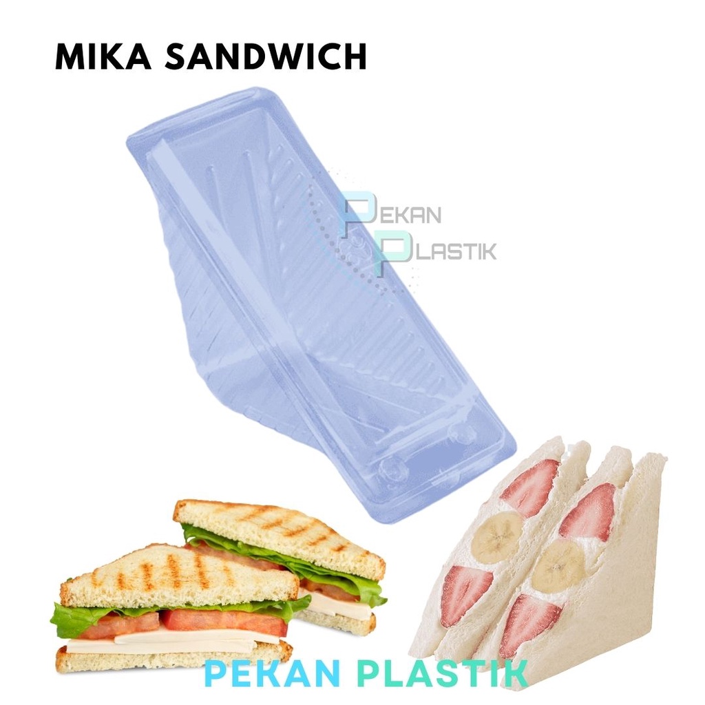 Jual Pcs Mika Sandwich Mika Segitiga Plastik Sandwich Mika