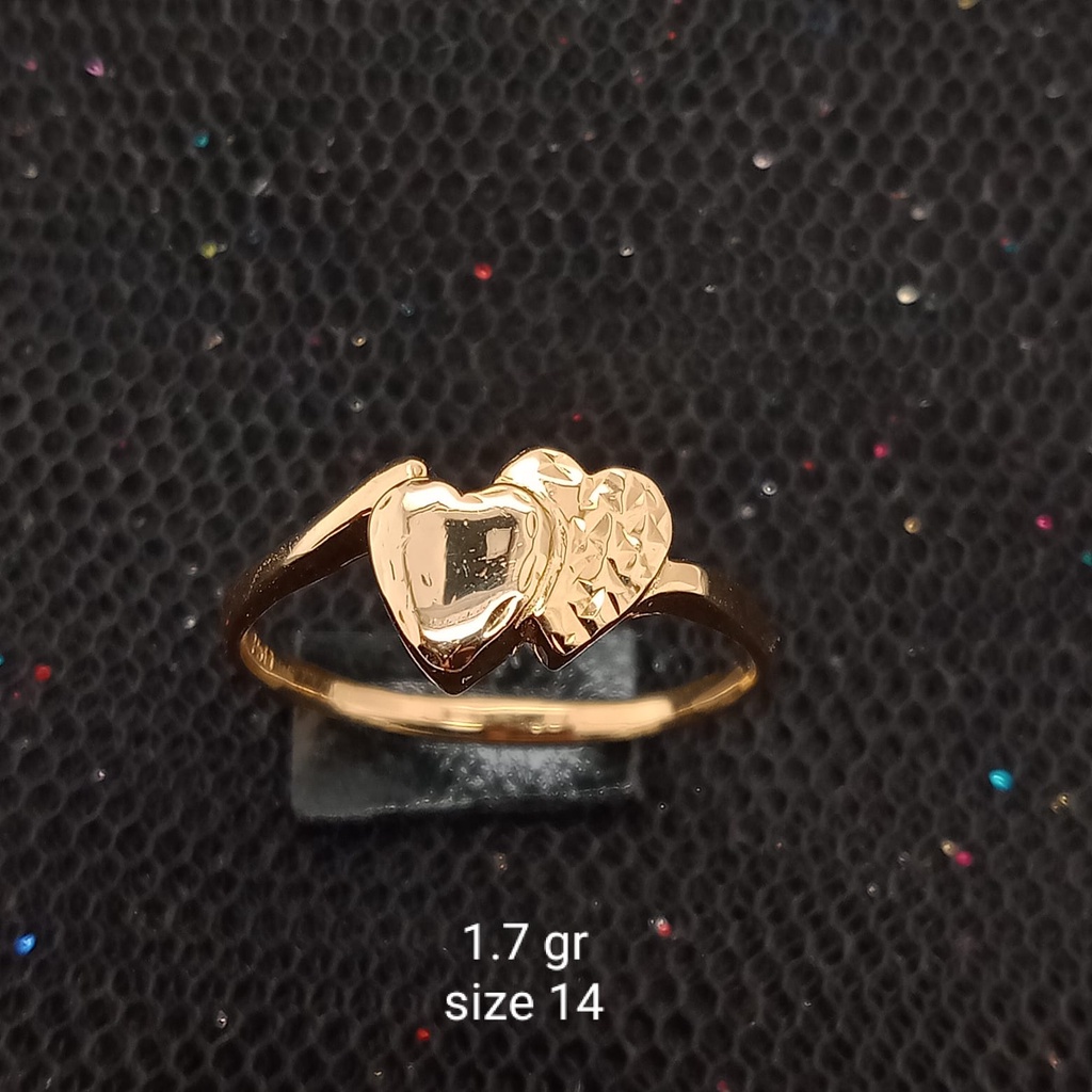 Cincin emas 17K - 1.7 gr kadar 750 - 3908