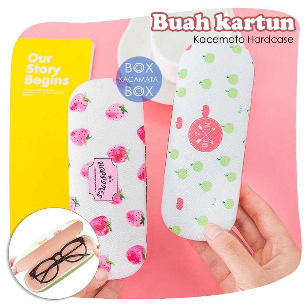 Hardcase Kacamata Karakter Buah  Tempat Kacamata Lucu Kotak kacamata  penyimpanan kacamata/kotak kacamata miopia B2