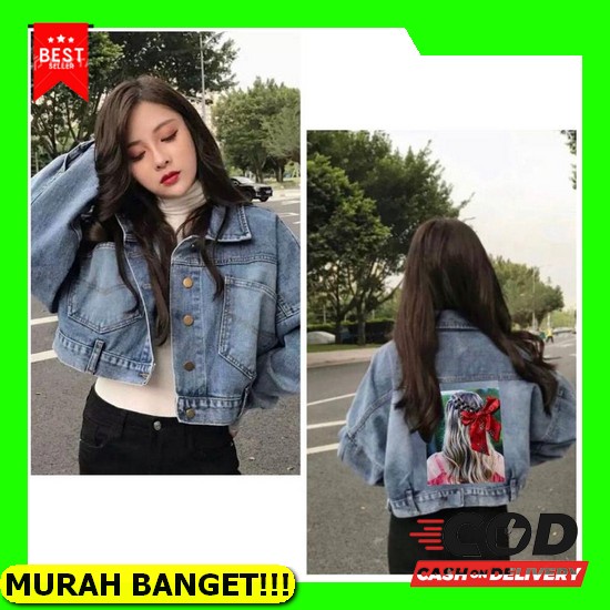 Jd - Jaket Jeans Wanita Jaket Bomber Wanita - Jaket Jeans Wanita Bomber - Jaket Jeans Dewasa - Jaket