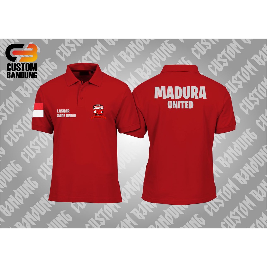 KAOS POLO MADURA UNITED INDONESIA / KAOS GAME / BAJU KAOS CLUB MOTOR/ KAOS DISTRO/ KAOS KOMUNITAS/ KAOS CUSTOM/ KAOS MURAH /COMBED 30S LEMBUT NYAMAN DIPAKAI/ KAOS KEREN/ KAOS PREMIUM QUALITY