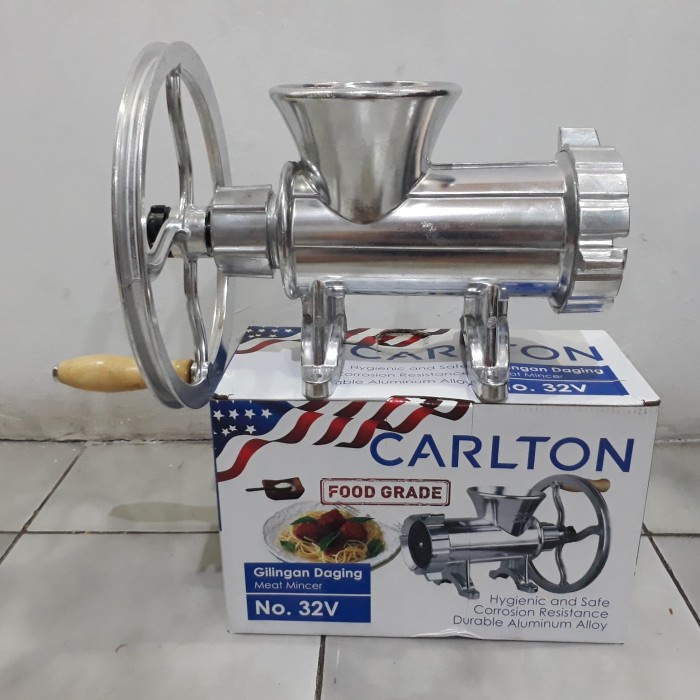 Gilingan Daging Gilingan Daging Manual Carlton 32V Komplit