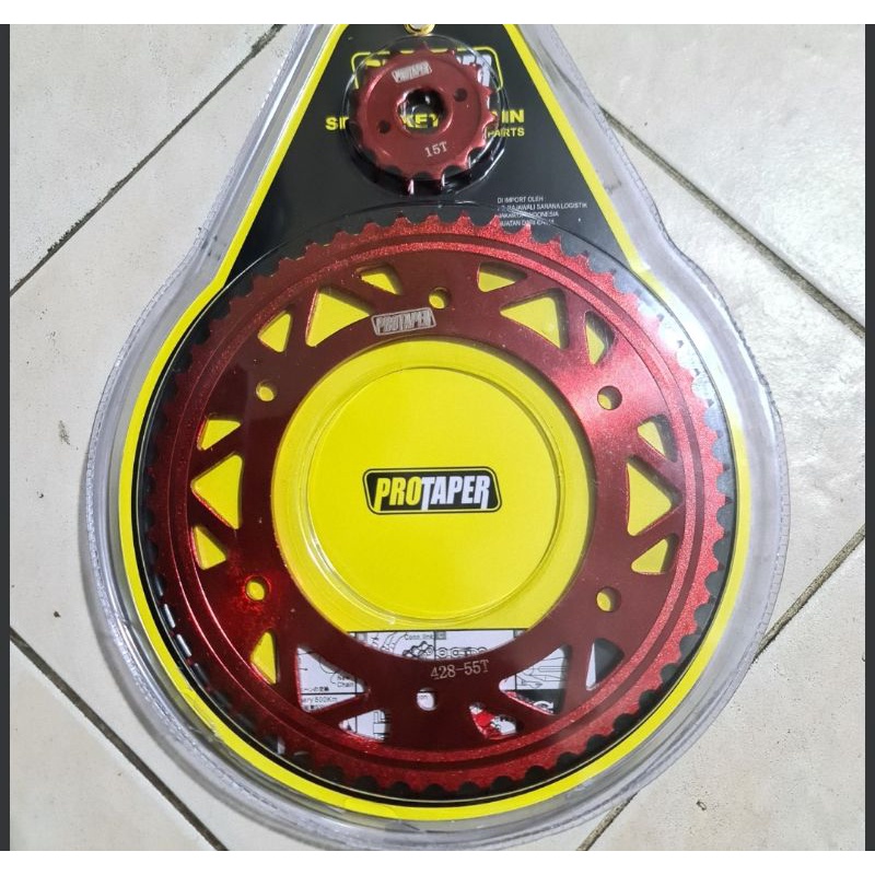 gear set supermoto trabas honda crf 150 protaper 46 sampai 55