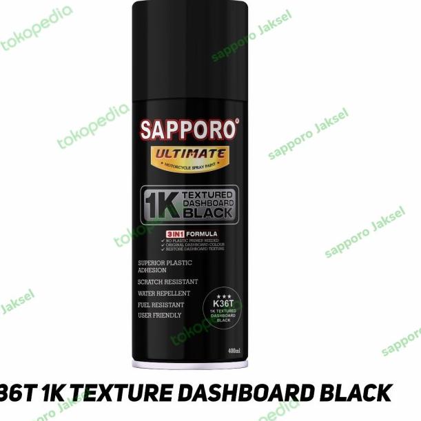 Sapporo Ultimate K36T Texture Dashboard Black / cat semprot Sapporo