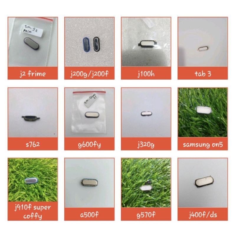 JUAL CEPAT  Tombol tombol home samsung j2 frime/j200g/j200f/j100h/s762/g600fy/j320g/samsung on5/j910