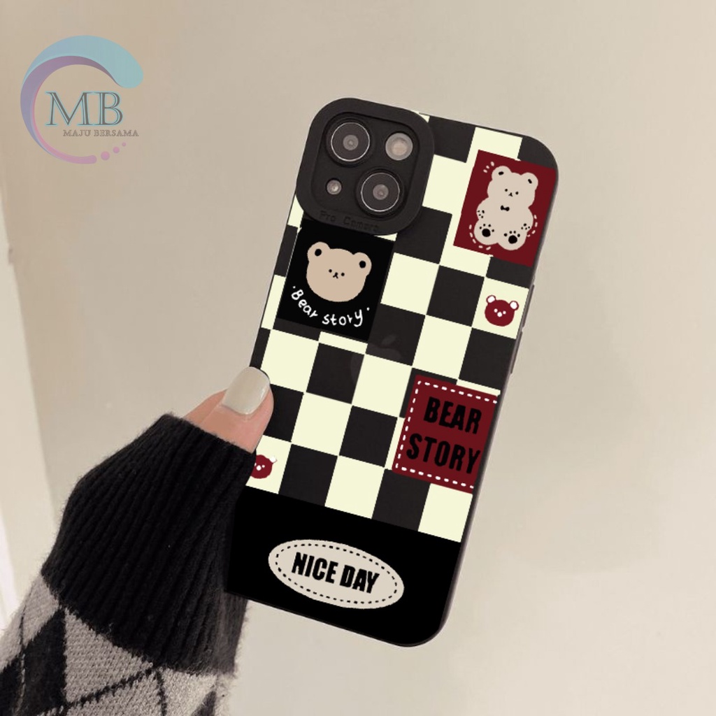 SS118 CASING SOFTCASE BEAR STORY SAMSUNG A20 A30 A20S A21S A22 A31 A32 4G A33 A50 A30S A50S A51 A52 A52S A53 A70 A70S A750 M30 M30S M21 M31 F41 M31S S21 ULTRA MB3987