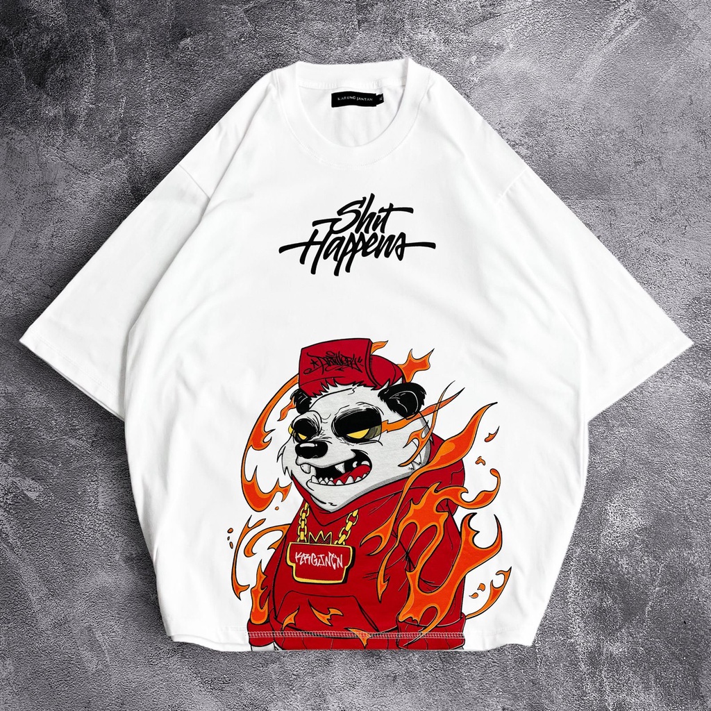 [Oversize] BAJU KAOS OVERSIZE / OVERSIZE T-SHIRT "Panda"