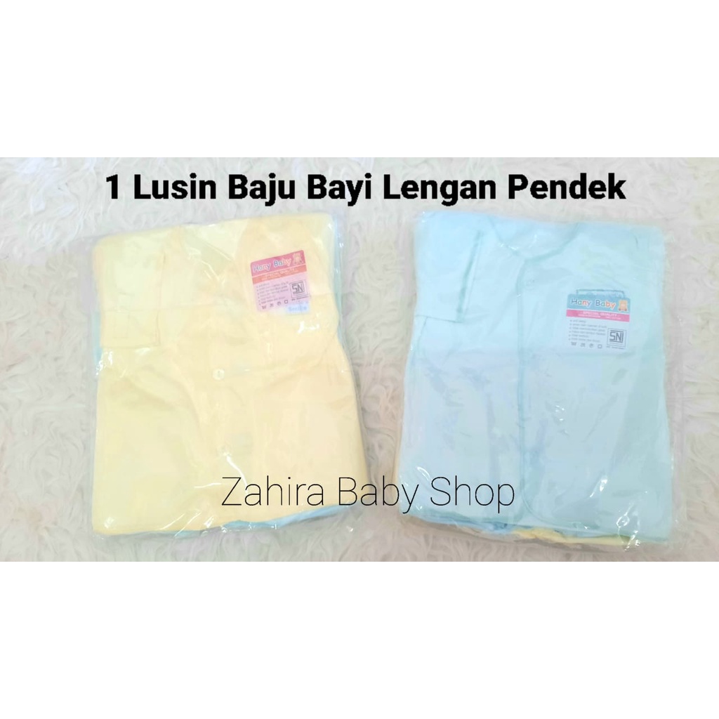 1 Lusin Baju Bayi Newborn/ Lengan Kutung/Lengan Pendek/Lengan Panjang