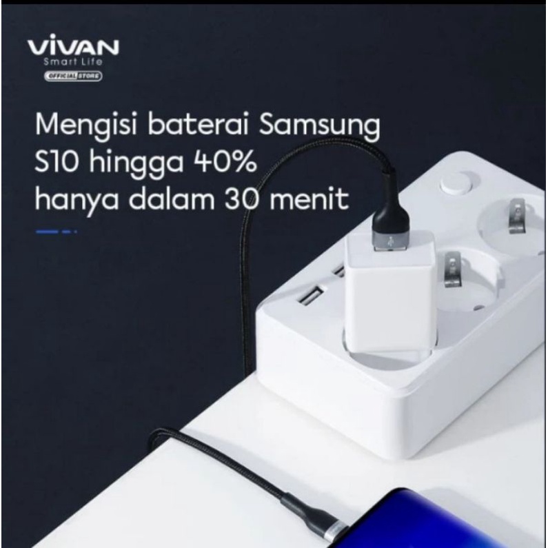 VIVAN VXC100/VXM100/VXL100 Kabel Data Type-C Micro Lightning QC