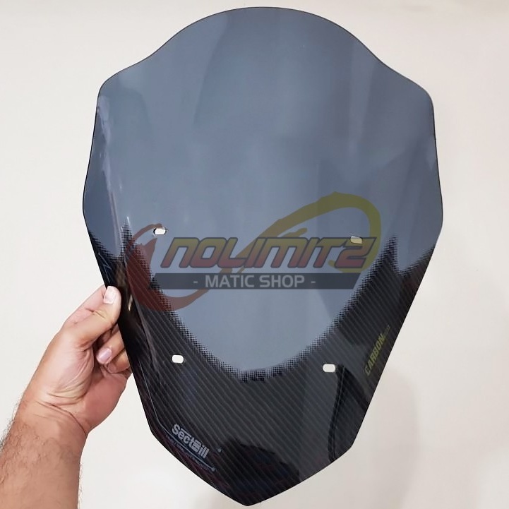 Windshield Sectbill Carbu Bubble Carbon Series Visor Yamaha NMAX OLD