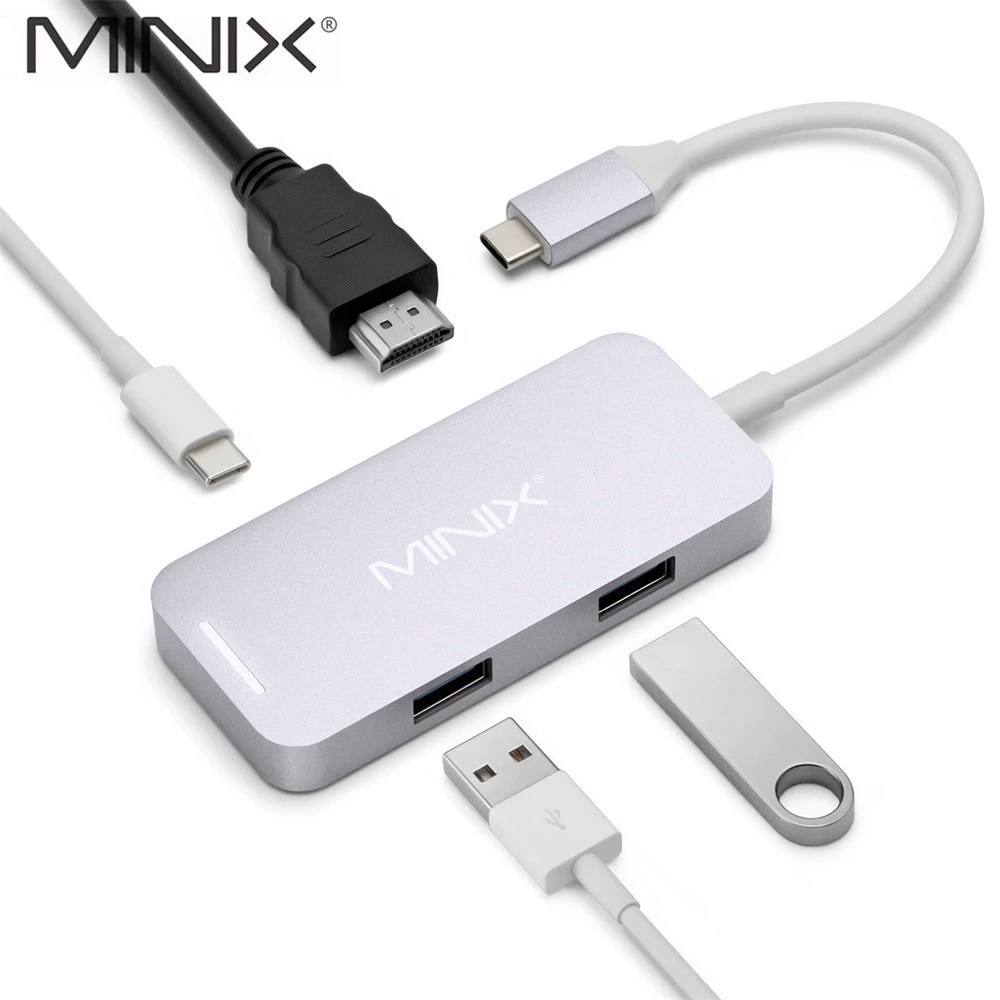 AKN88 - MINIX NEO C Mini - USB-C Multiport Adapter with HDMI Output