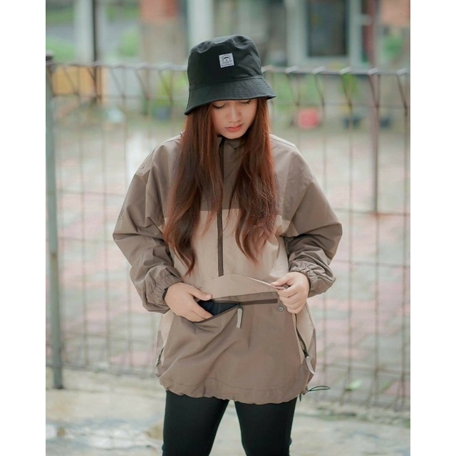 The Bojiel Daily - Moca Cream Jaket Cougle Jaket Parasut Jaket Pria Jaket Outdoor