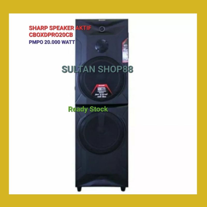 SHARP SPEAKER AKTIF CBOXDPRO20CB PARTY AUDIO Wireless Bluetooth