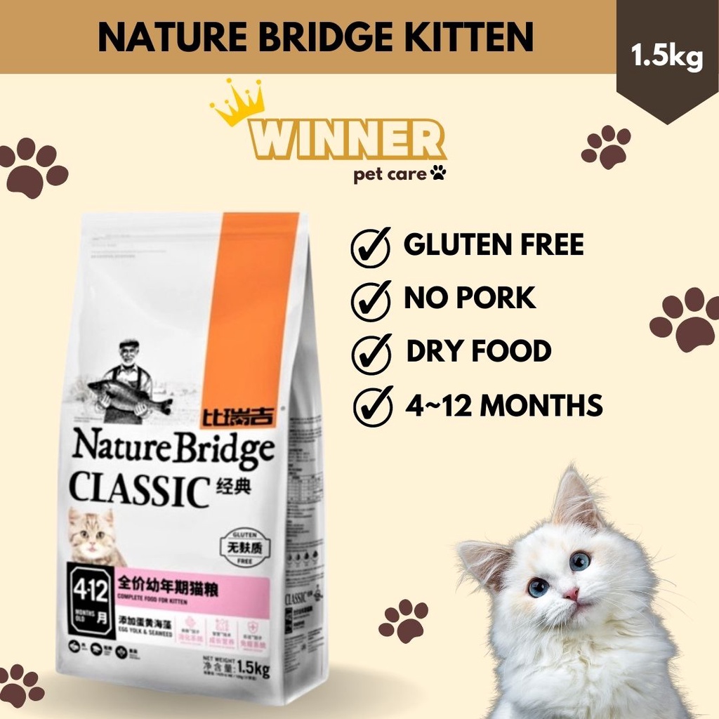 Nature Bridge Kitten Food Freshpack 1.5kg