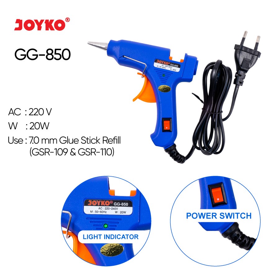 Lem Tembak - Joyko Glue Gun GG-850 (20 Watt)