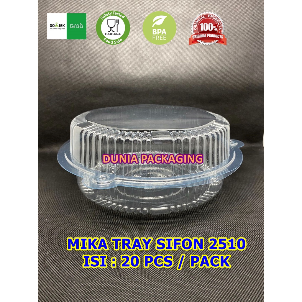 MIKA SIFON 25 cm TEBAL - MIKA PLASTIK BOLU BULAT CHIFFON MMP MEDAN GROSIR MINIMAL 20 pcs