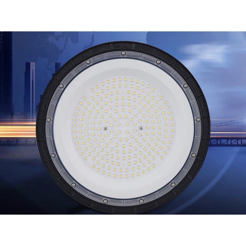 industri ufo led 100w 100 watt gantung high bay pabrik led 100watt 100 w smd 220volt