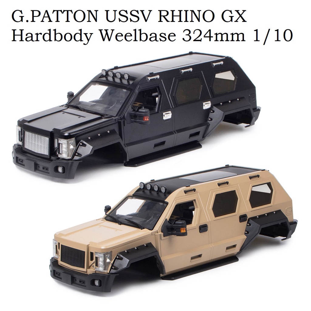 G.PATTON USSV RHINO GX Hardbody 324mm 1/10 RC Car Traxxas TRX4 SCX10
