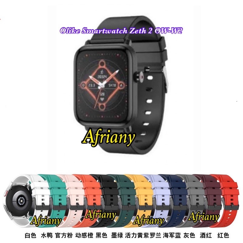 Strap Olike Smartwatch Azure OW-W4 Rubber Tali Jam Tangan