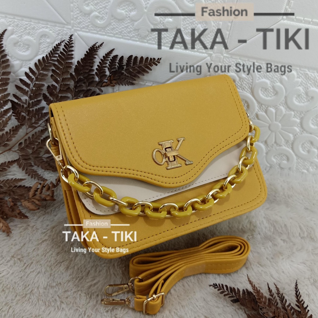 new!!! tas selempang okey lock free tali rantai giok import.(untuk warna rantai tergantung ketersediaan stok)