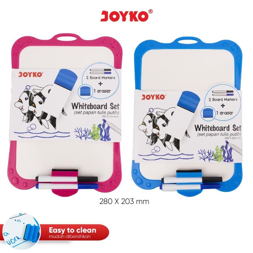 

JOYKO Whiteboard Set WBS-170CO Papan Tulis Anak Lengkap Magnet WBS 170