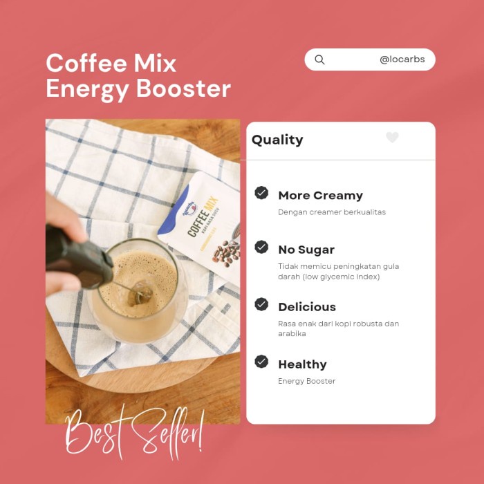 

COFFEE MIX BOOSTER KETO KOPI MIX INSTAN KETO SUGAR FREE HALAL