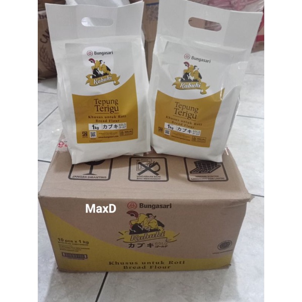 

Tepung Terigu KABUKI Gold 1kg× 10 Pcs 1 Dus