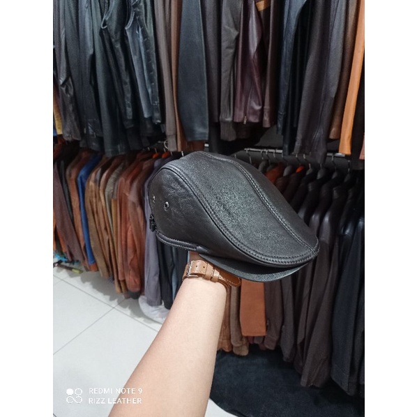 topi kulit domba asli