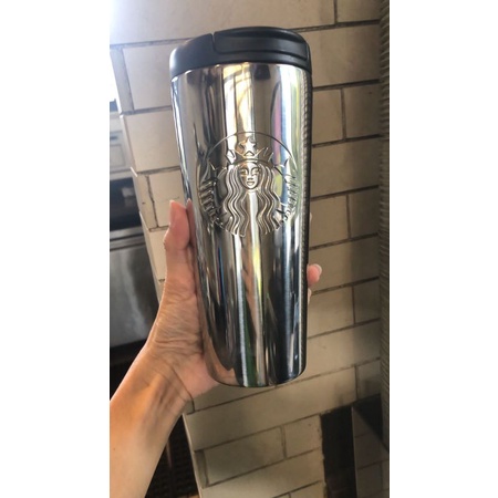 Jual Starbucks Tumbler Original Black Amd Silver Edition Shopee Indonesia