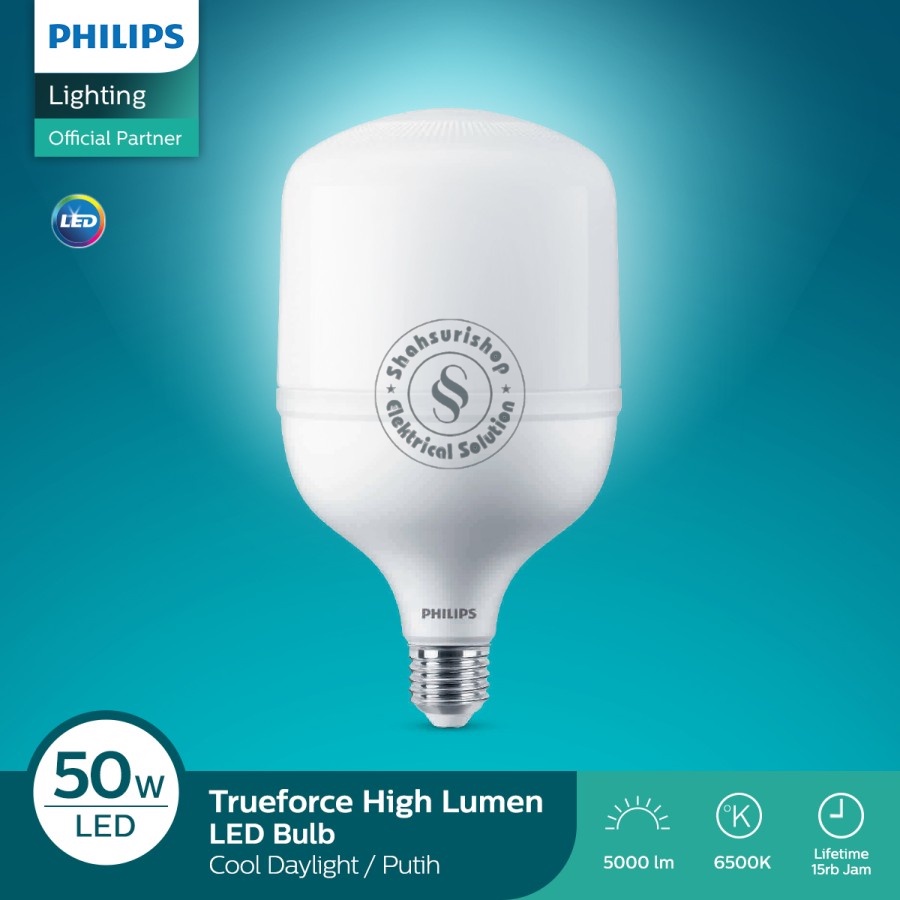 PHILIPS LAMPU LED TRUEFORCE CORE 50 WAT E40 6500K BERGARANSI