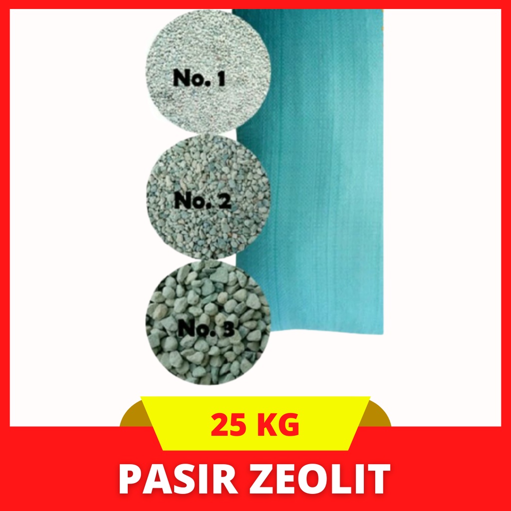 (Instan Kirim Langsung) Pasir Kucing Zeolite / Filter Air 25 kg