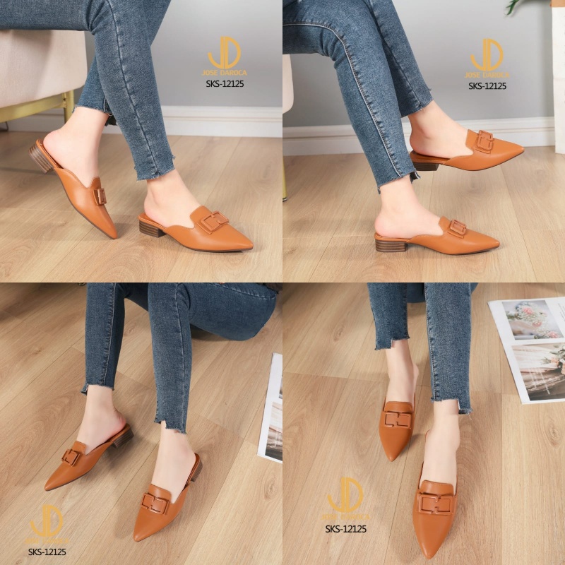 JOSE DAROCA Sepatu Wanita Mules Flat Shoes # SKS-12125# ORIGINAL