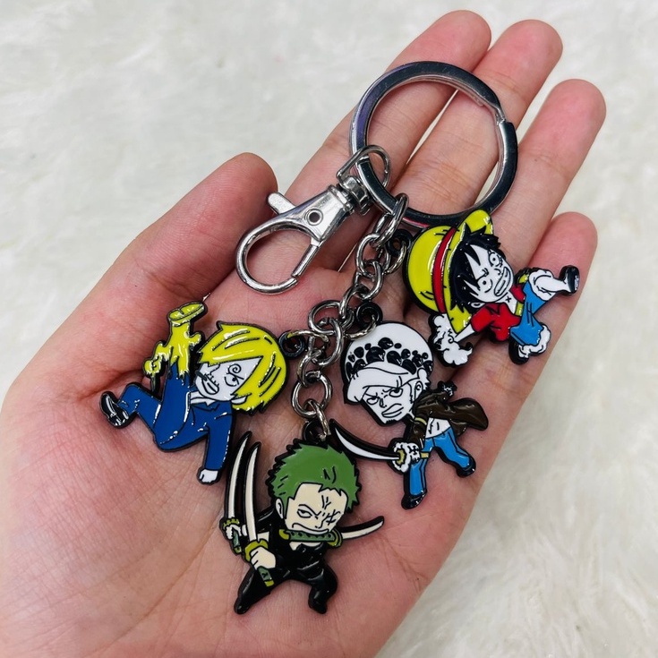 ACC 007 Keychain Ganci Caracter Luffy-Zoro-Law-Sanji One Piece