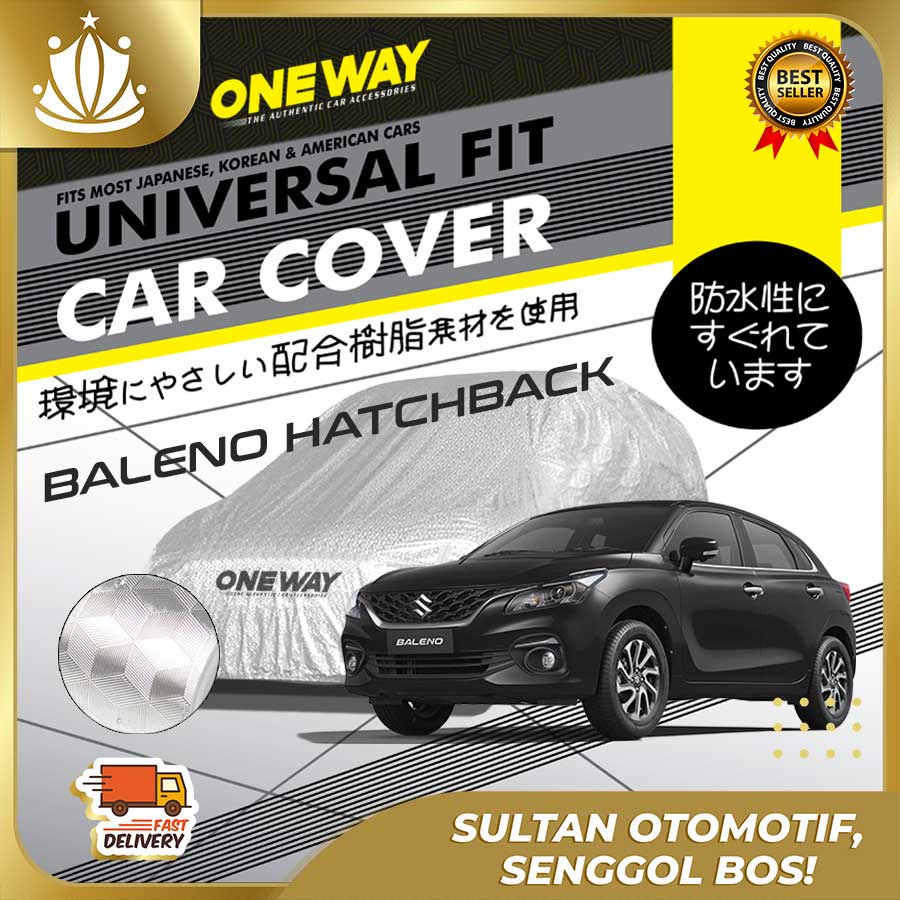 Body Cover Sarung Mobil BALENO HATCHBACK Waterproof 3 LAYER TEBAL Deluxe Anti Air