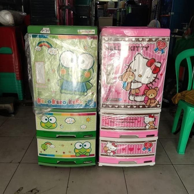 

Lemari plastik laci napolly keropi nca 522 krec stock ready