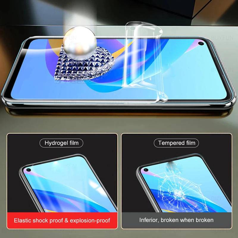 Film Pelindung Layar Hydrogel Full Cover Untuk Oppo Reno3 Reno4 Reno5 Reno6 Reno7 Reno8 Z Lite Pro Plus 4G 5G